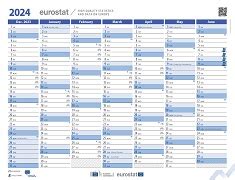 eurostat calendar 2024 a4 format